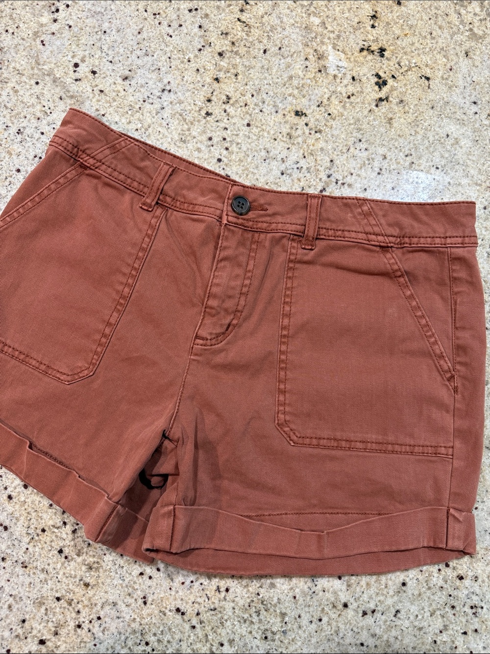 C&C California Women's Rust-Tone Cotton Utility Shorts